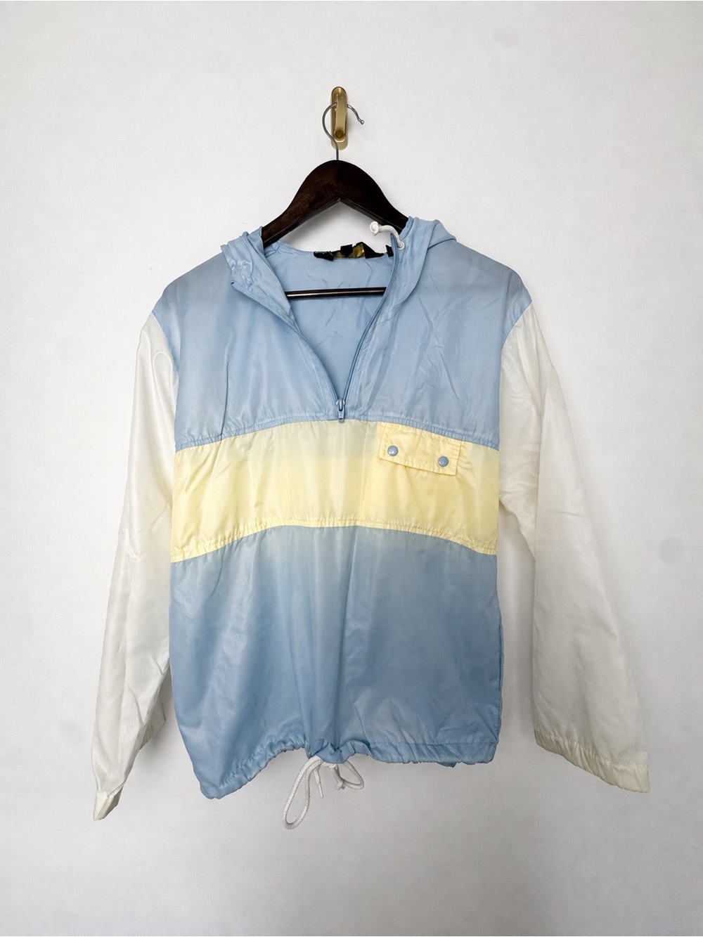 Vintage Lady Van Heusen Pastel Colorblock Windbreaker Jacket M